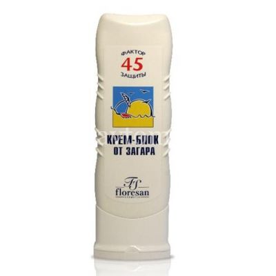 Крем ФЛОРЕСАН блок от загара SPF-45 125мл (Ф-113) (Флоресан/Россия)