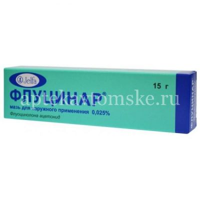 Флуцинар туба(мазь д/наружн. прим.) 0,025% 15г №1 (Jelfa/Польша)