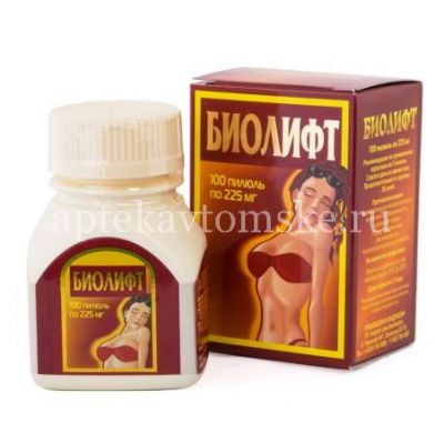 Биолифт пилюли 225мг №100 (P.T. Industri Jamu Borobudur/Индонезия)