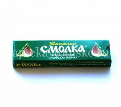Жевательная резинка ТАЕЖНАЯ СМОЛКА №5 (ВерБАД/Россия)