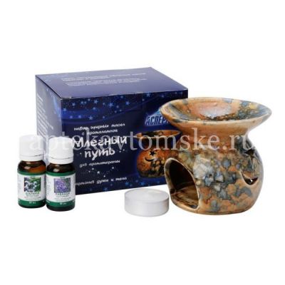 Масло эфирное АСПЕРА Масла Эфирные набор с аромалампой Млечный путь (Аспера/Россия)