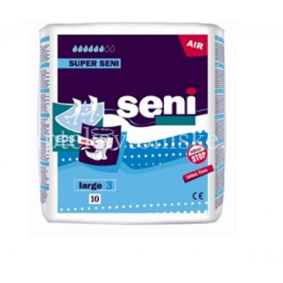 Подгузники для взрослых Супер Сени (SUPER SENI) AIR Large №10 (TZMO S.A./Польша)