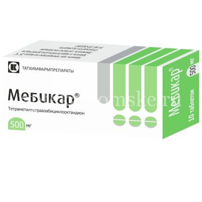 Мебикар таб. 500мг №20 (Татхимфармпрепараты/Россия)