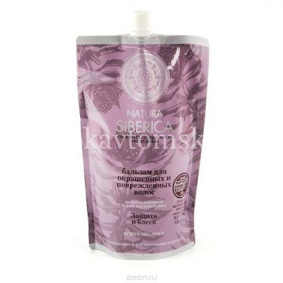 Natura Siberica бальзам для волос Защита и блеск д/окраш. и поврежд. волос 500мл (Натура Сиберика/Россия)