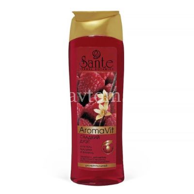 Гель-душ САНТЭ "Сладкий Дуэт" малина и ваниль 250мл (Фитопром/Россия)