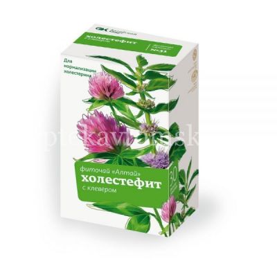 Чайный напиток АЛТАЙ №31 Холестефит с клевером пак.-фильтр 2г №20 (Алтайский кедр/Россия)