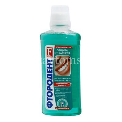 Ополаскиватель полости рта ФТОРОДЕНТ серия "Фторагент" защита от кариеса 275мл (Аванта/Россия)