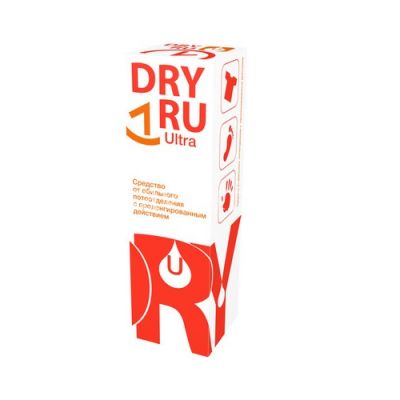 Средство ДРАЙ РУ Ультра от обильного потовыделения с пролонгированным действием 50мл (Химсинтез/Россия)