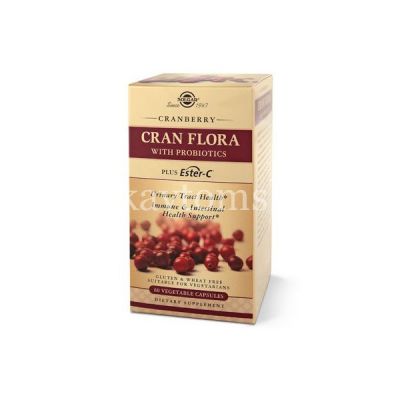 Солгар кран флора клюква пробиотики эстер с капс. №60 (Solgar Vitamin and  Herb/США)