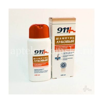 911 Шампунь ЛУКОВЫЙ п/выпадения волос и облысения 150мл (Твинс Тэк/Россия)