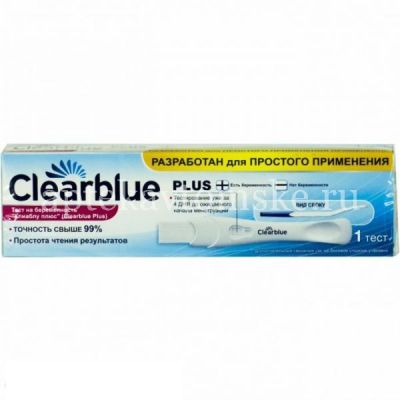 Тест на беременность CLEARBLUE Plus №1 (SPD Swiss Precision Diagnostics/Швейцария)