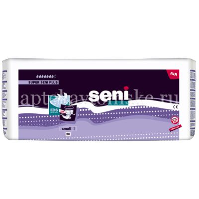 Подгузники для взрослых Супер Сени (SUPER SENI) AIR PLUS Small №30 (TZMO S.A./Польша)