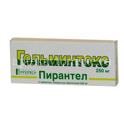 Гельминтокс таб. п/об. 250мг №3 (Innothera Chouzy/Франция)