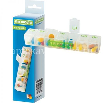 Таблетница Пилюля на 7 дней (Альпина Пласт/Россия)