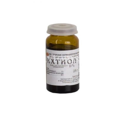 Ихтиоловая мазь бан.(мазь д/наружн. прим.) 10% 25г №1 (Тульская ФФ/Россия)
