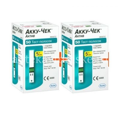 Тест-полоска Акку-Чек Актив (Accu-Chek Active) №100 (Roche Diabetes/Германия)