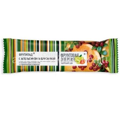 Батончики ФРУТИЛАД апельсин и брусника на фруктозе 30г (Белое дерево/Россия)