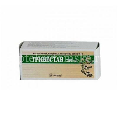 Трибестан таб. п/пл. об. 250мг №60 (Sopharma/Болгария)