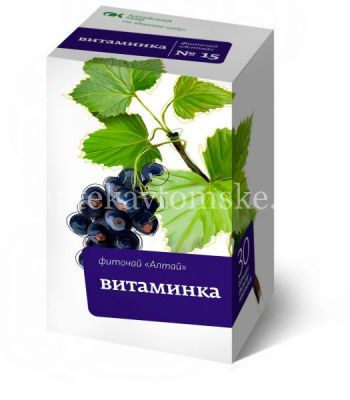 Чайный напиток АЛТАЙ №15 "Витаминка" пак.-фильтр 2г №30 (Алтайский кедр/Россия)