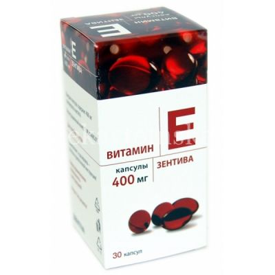 Альфа-Токоферола ацетат (Витамин E) (БАД) капс. 400мг №30 (РеалКапс/Россия)