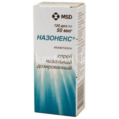 Назонекс фл.(спрей назальн. дозир.) 50мкг/доза 120доз (Schering-Plough Labo/Бельгия/Акрихин/Россия)