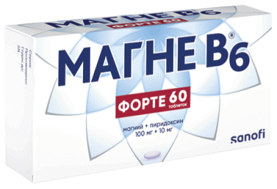 Магне B6 форте таб. п/пл. об. №60 (Opella Healthcare/Венгрия)