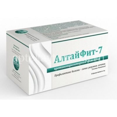 Чайный напиток АлтайФит-7 Паразитный пак.-фильтр №20 (Алфит плюс/Россия)