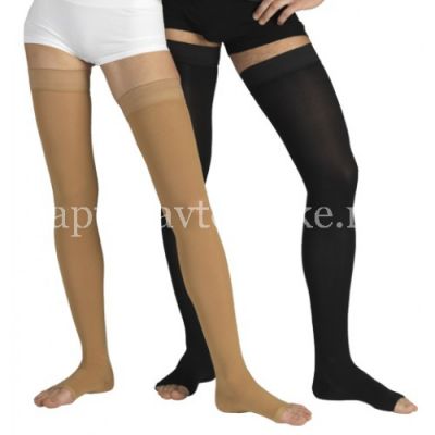 Чулки компрес. 2-кл. (23-32мм) б/мыска (рост 158-170) разм. №2 (черный) (арт. 0403 LUX) (Tonus Elast/Латвия)