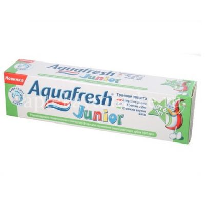 Зубная паста детская АКВАФРЕШ Мои большие зубки (от 6лет) 50мл (DE MICLEN/Словакия)