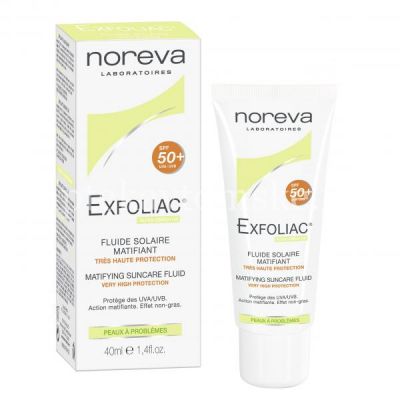 Эмульсия NOREVA Exfoliac матирующая солнцезащ. SPF-50 40мл (Noreva)
