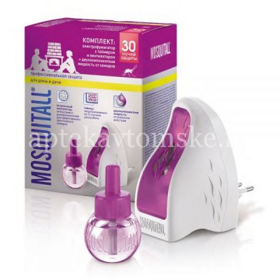 Москитол-Профессиональная защита от комаров прибор + жидк. 30 (ночей) (Аэрозоль Новомосковск/Россия)