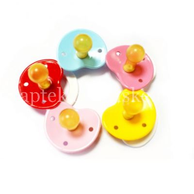 Пустышка УЛЫБКА латекс. с кольцом (инд. уп.) (арт. 1611) (АМТ Трейд/Россия)