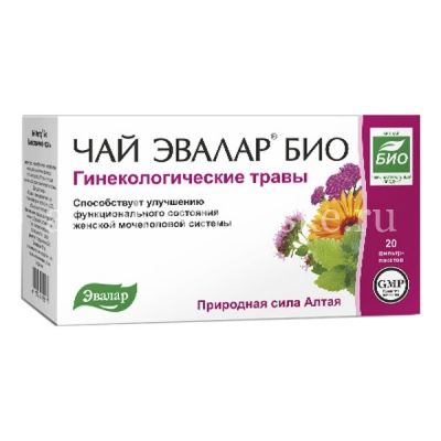 Фиточай ЭВАЛАР БИО Гинекологические травы пак.-фильтр 1,5г №20 (Эвалар/Россия)