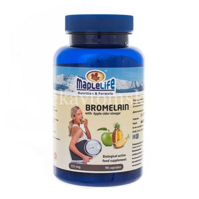 Бромелайн капс. №90 (с яблочным уксусом) (NutroLab/Канада)