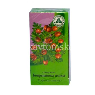 Боярышника плоды пак.-фильтр 3г №20 (Красногорсклексредства/Россия)