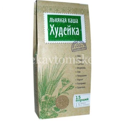 Каша ЛЬНЯНАЯ заварная "Худейка" 400г (Компас Здоровья/Россия)