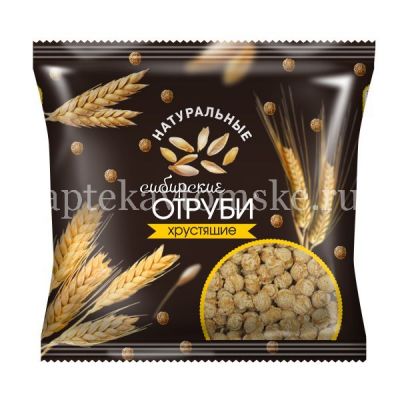 Отруби "Сибирские" пак. 100г "Натуральные" хрустящие (Сибирская Клетчатка/Россия)