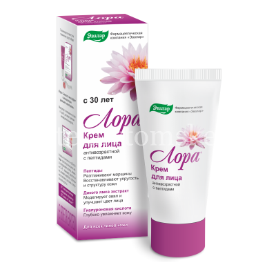 Лора крем д/лица антивозрастной 30г (Эвалар/Россия)