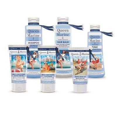 Queen Marine шампунь термозащитный д/объема и сияния д/всех типов волос 250мл (Аквилея/Россия)