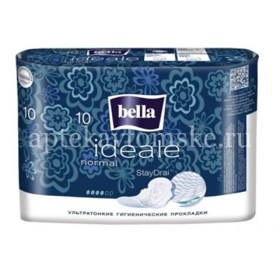 Прокладки гигиенические Белла (BELLA) Ideale Normal Ultra StayDrai №10 (TZMO S.A./Польша)
