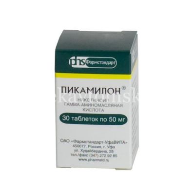 Пикамилон таб. 50мг №30 (банка) (Фармстандарт-УфаВИТА/Россия)