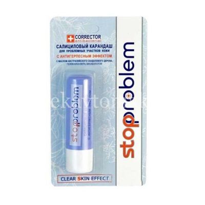 Карандаш STOPPROBLEM салиц. д/проблемной кожи с антигерпесным эффектом 3,7г (Мишель/Россия)