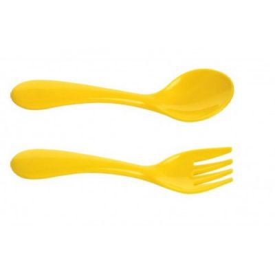 Набор КУРНОСИКИ 17435 ложка и вилка пласт. (Крита/Россия)