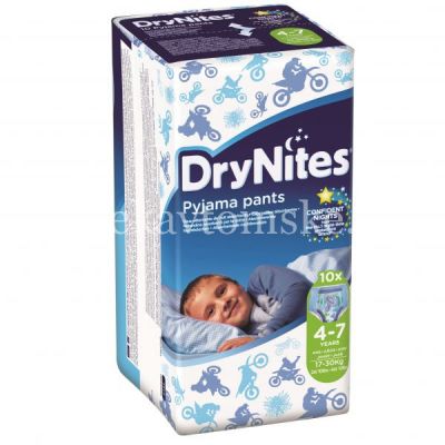 Трусы ХАГГИС DryNites д/мальч. (4-7лет) №10 (Kimberly Clark/Чехия)