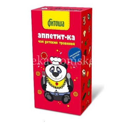 Чай травяной ФИТОША №1 детский "Аппетит-ка" пак.-фильтр 1,5г №20 (Алтайский кедр/Россия)