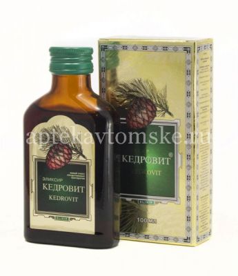 Кедровит фл.(эликсир) 100мл (Мелиген/Россия)