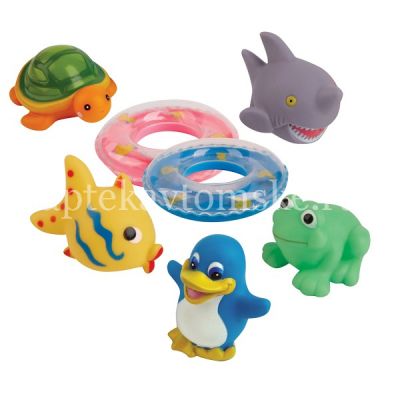 Игрушка КУРНОСИКИ 25082 "Веселое купание" набор д/ванной (Sun Bond International/Китай)