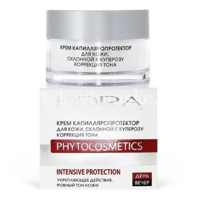 Крем КОРА капилляропротектор д/кожи, склонной к куперозу. коррекция тона 50мл (Фитопром/Россия)