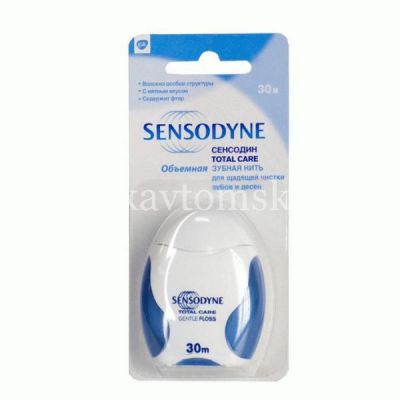 Зубная нить СЕНСОДИН объемная 30м (Perident Star/Малайзия)