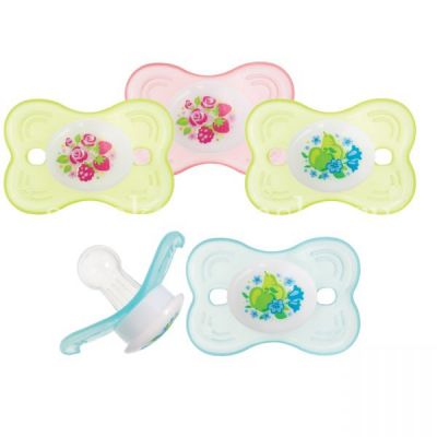 Соска-пустышка КУРНОСИКИ 13044 "Цветочная фея" силик. б/кольца (Sun Bond International/Китай)